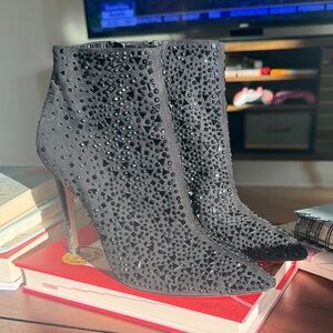 Jessica Simpson Black Studded Ankle Boots 7 1/2